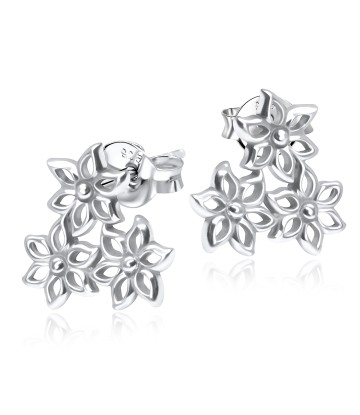 Flower Silver Stud Earring STS-3606